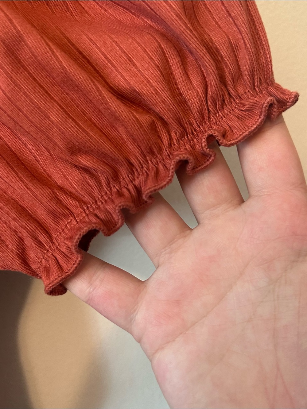 No Boundaries Ribbed Ruffle Ruched Top XXL - Picture 3 of 5